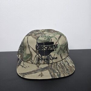 Vintage Carquest Hat Cap Mens Snap Back Camo Camouflage Made USA 90s Realtree